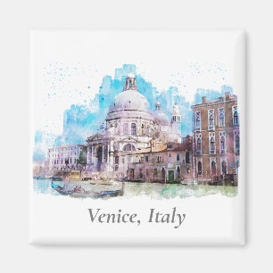 Venice, Italy illustration Magnet