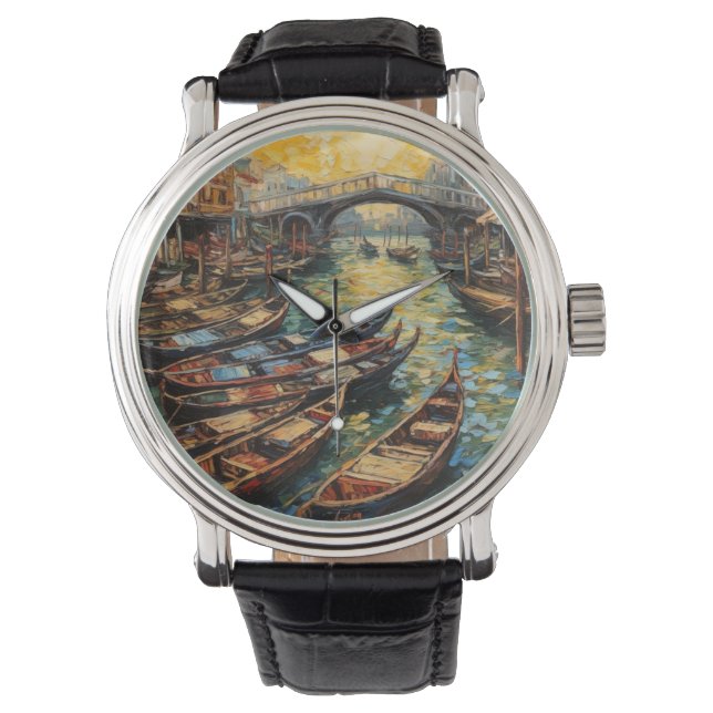 Venice, Italy, in van Gogh style Watch (Front)