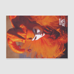 Venice, Italy (IT) - Orange Carnival Costume Tissue Paper