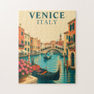 Venice Italy Jigsaw Puzzle Rialto Bridge Gondola