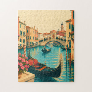 Venice Italy Jigsaw Puzzle Rialto Bridge Gondola
