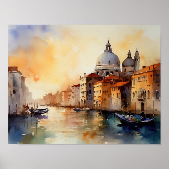 Venice Italy Landscape Art Print Poster (Front)