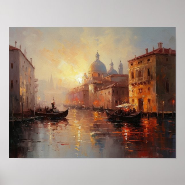 Venice Italy Landscape Art Print Poster (Front)