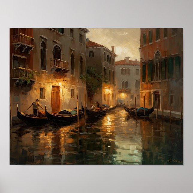 Venice Italy Landscape Art Print Poster (Front)
