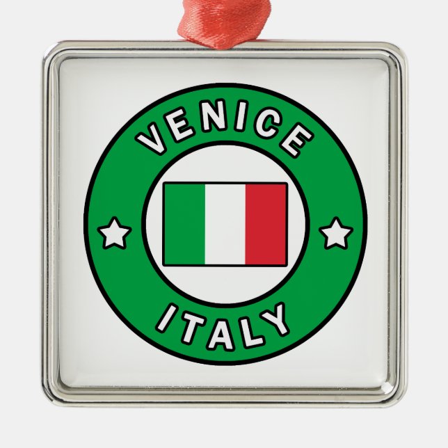 Venice Italy Metal Tree Decoration (Front)