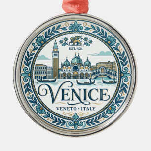 Venice Italy Metal Tree Decoration