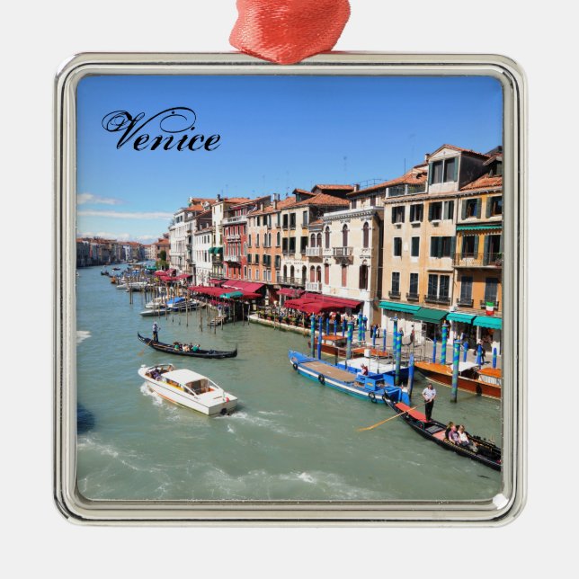 Venice, Italy Metal Tree Decoration (Front)