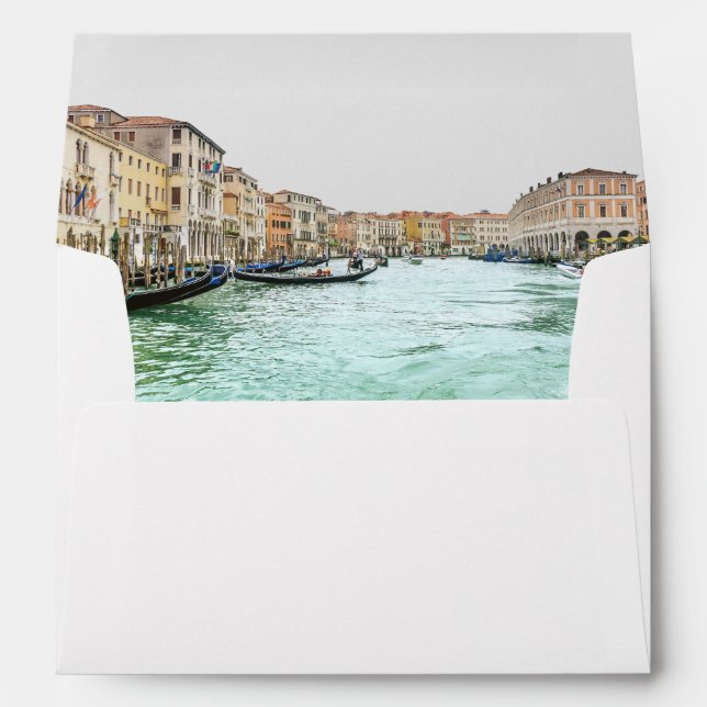 Venice Italy Photo Envelope Liner & Return Address (Back (Bottom))