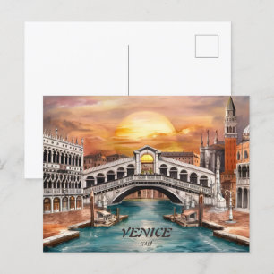 Venice Italy  Postcard
