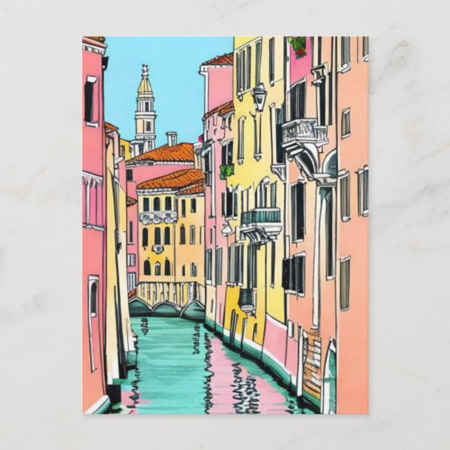 Venice Italy Postcard (Front)