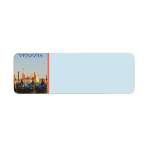 Venice Italy Return Address Label