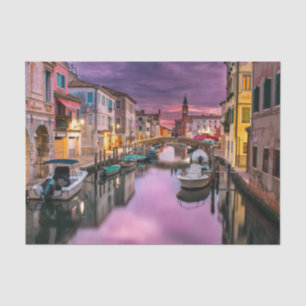 Venice, Italy Scenic Canal & Venetian Architecture Tissue Paper