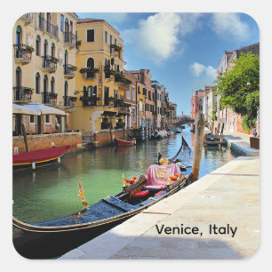 Venice, Italy, scenic photograph, Square Sticker