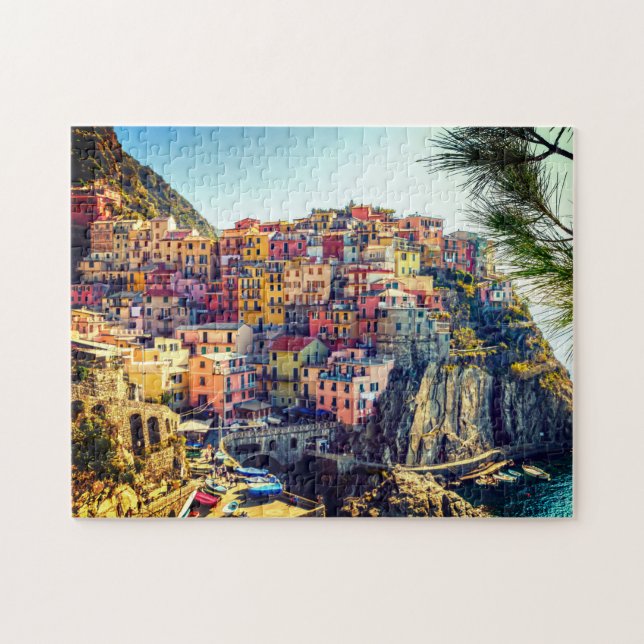 Venice Italy Sea Houses Coloured Homes Jigsaw Puzzle (Horizontal)