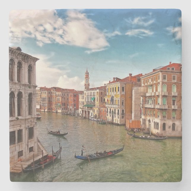 Venice, Italy Stone Coaster (Front)