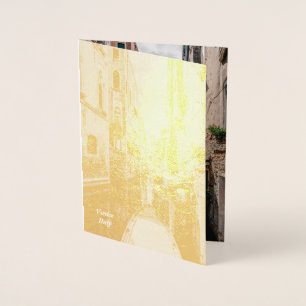 Venice Italy The Floating City Foil Card