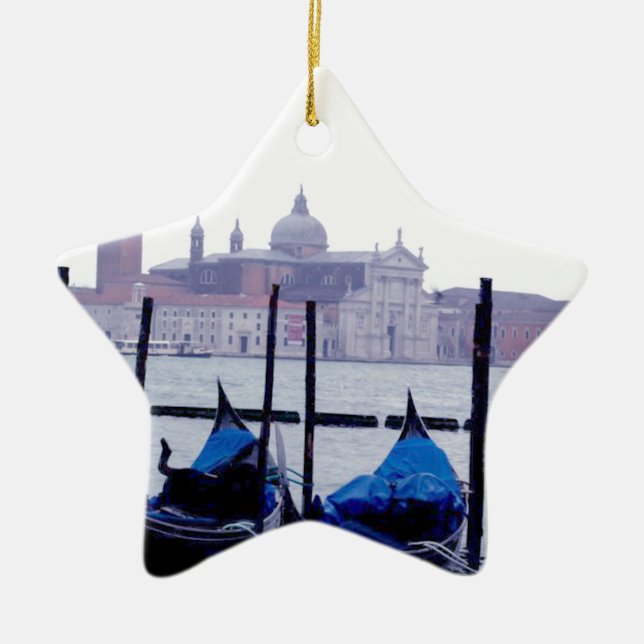 Venice Italy Travel Ceramic Tree Decoration (Front)