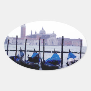 Venice Italy Travel Oval Sticker