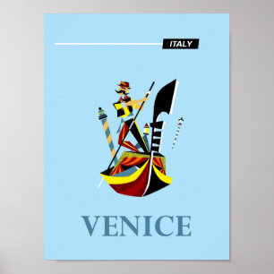 Venice, Italy travel poster