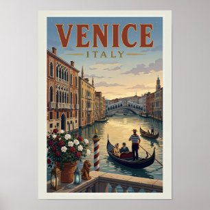 Venice Italy Travel Poster