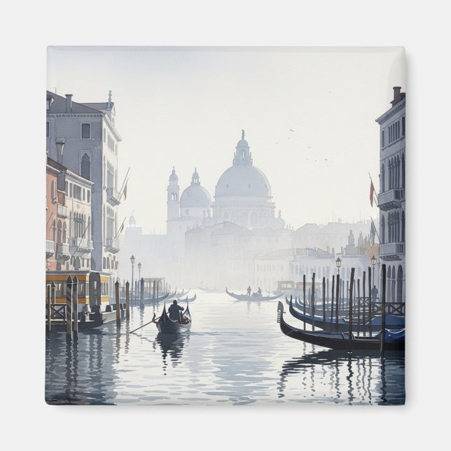 Venice Italy Travel Souvenir Watercolor Magnet (Front)