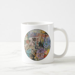 Venice Italy Travel Vintage Pretty Colourful Art Coffee Mug