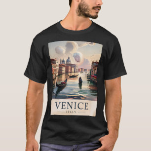 Venice Italy Travel Vintage Watercolor Grand Canal T-Shirt