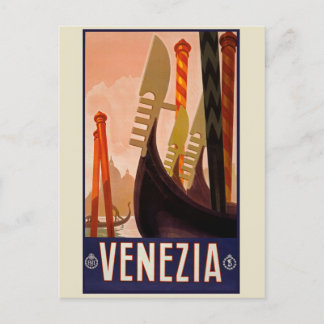 Venice, Italy Vintage Travel Postcard