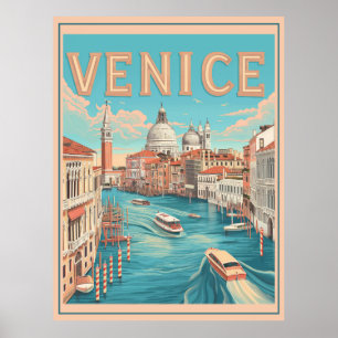 Venice, Italy Vintage Travel Poster