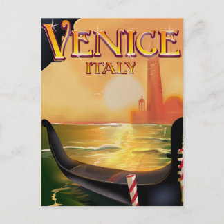 Venice, Italy vintage travel poster Postcard