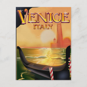 Venice, Italy vintage travel poster Postcard