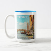 Venice Italy Vintage Travel Poster