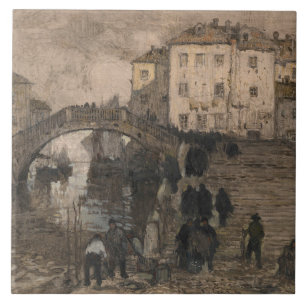 Venice, Italy (Vintage Venetian Landscape) Tile