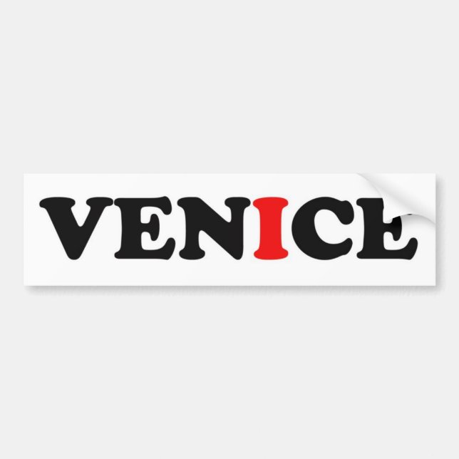 VENICE LOGO BUMPER STICKER (Front)