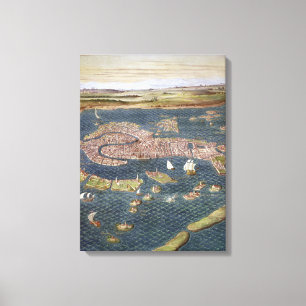 VENICE: MAP, 16TH CENTURY CANVAS PRINT
