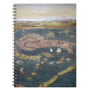 VENICE: MAP, 16TH CENTURY NOTEBOOK