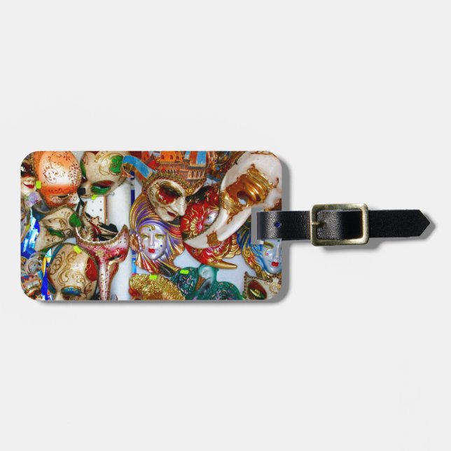 Venice Masks Luggage Tag (Front Horizontal)