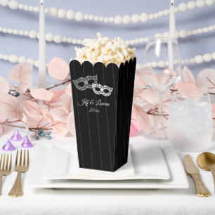 Venice masquerade ball masks custom wedding favour box