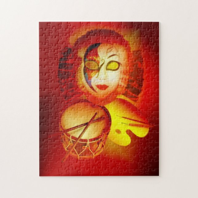 Venice Moon Drummer Puzzle (Vertical)