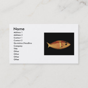 Venice Murano Glass Fish Business Card