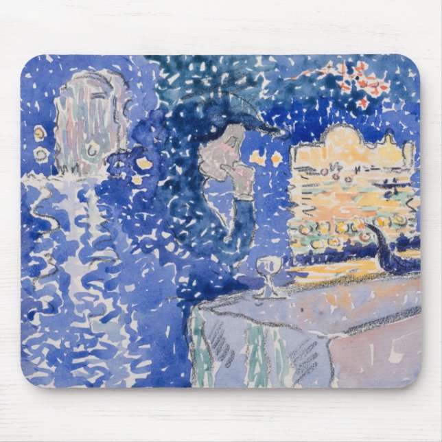 Venice Night of the Festival of the Redeemer Mouse Mat (Front)