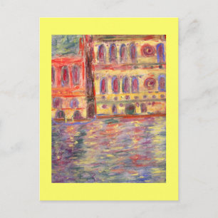 venice palazzos and colourful light postcard