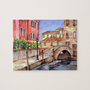 Venice - Pen & Wash Watercolor Jigsaw Puzzle