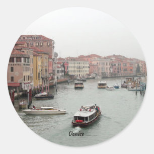 Venice: Picturesque Venice Classic Round Sticker