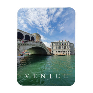 Venice Rialto Bridge view fridge magnet