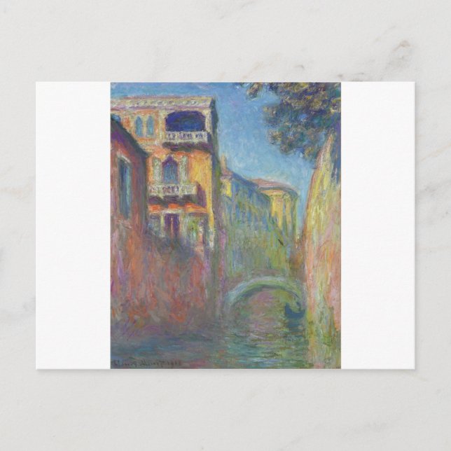 Venice, Rio de Janeiro Salute by Claude Monet Holiday Postcard (Front)
