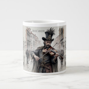 Venice Rome , Venice Carnival Charm, Vacation Large Coffee Mug