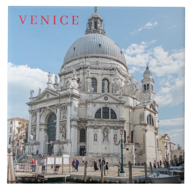 Venice Santa Maria della Salute ceramic tile (Front)