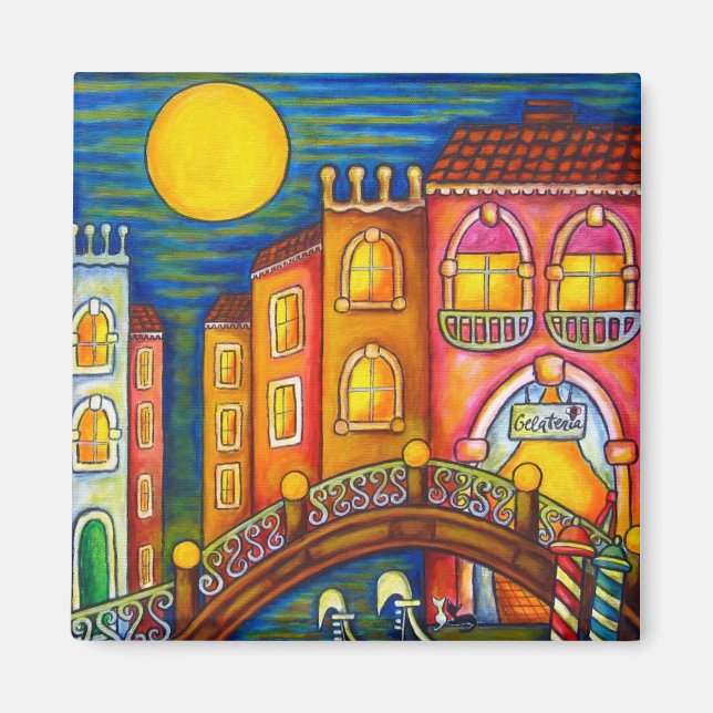 Venice Soiree Magnet 2 by Lisa Lorenz (Front)