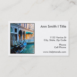 Venice Special Alley with Love Quote Business Card